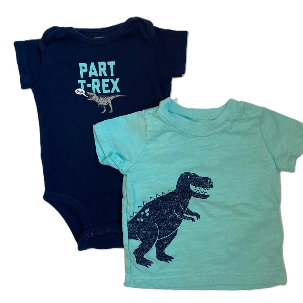 6M Boys 4 Item Spring Bundle Dinosaur